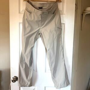 Eddie Bauer Hiking Pants with Side Pocket Cream Size 14